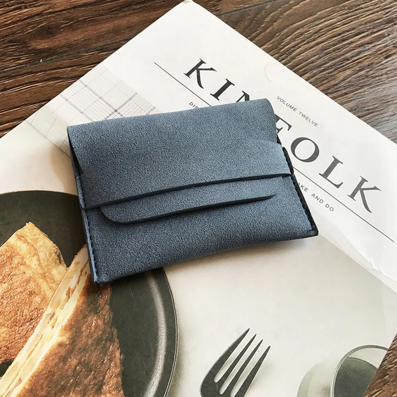 Мужской кошелек из искусственной кожи, держатель для кредитных карт, мини короткий маленький чехол, милый женский студенческий дорожный Кошелек для монет, Тонкий Карманный Кошелек