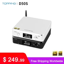 Cobertura d50s usb dac duplo es9038q2m bluetooth 5.0 decodificador de alta fidelidade de áudio desktop hi-res pcm 32bit/768k dsd512 ldac/aac/sbc/aptx