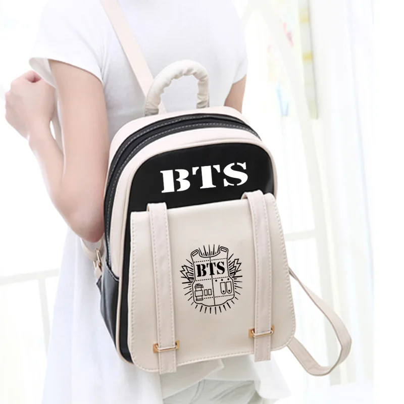 

2018 New Style BTS Celebrity Inspired Casual Korean-style Backpack School Bag College Style Middle School Students COUPLE'S