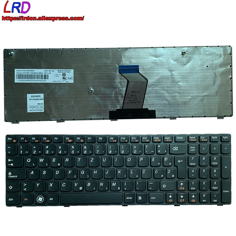 

SI Словенский Клавиатура для ноутбука Lenovo B570 B570e B575 B575e B580 B590 Z570 Z575 V570 V570C V575 V580 ноутбук 25204606 25209806