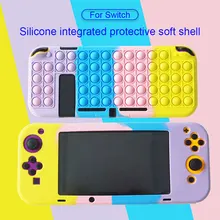 Cubierta protectora de silicona para Nintendo Switch, cubierta protectora de silicona a prueba de golpes para consola Nintendo Switch, juguete antiestrés