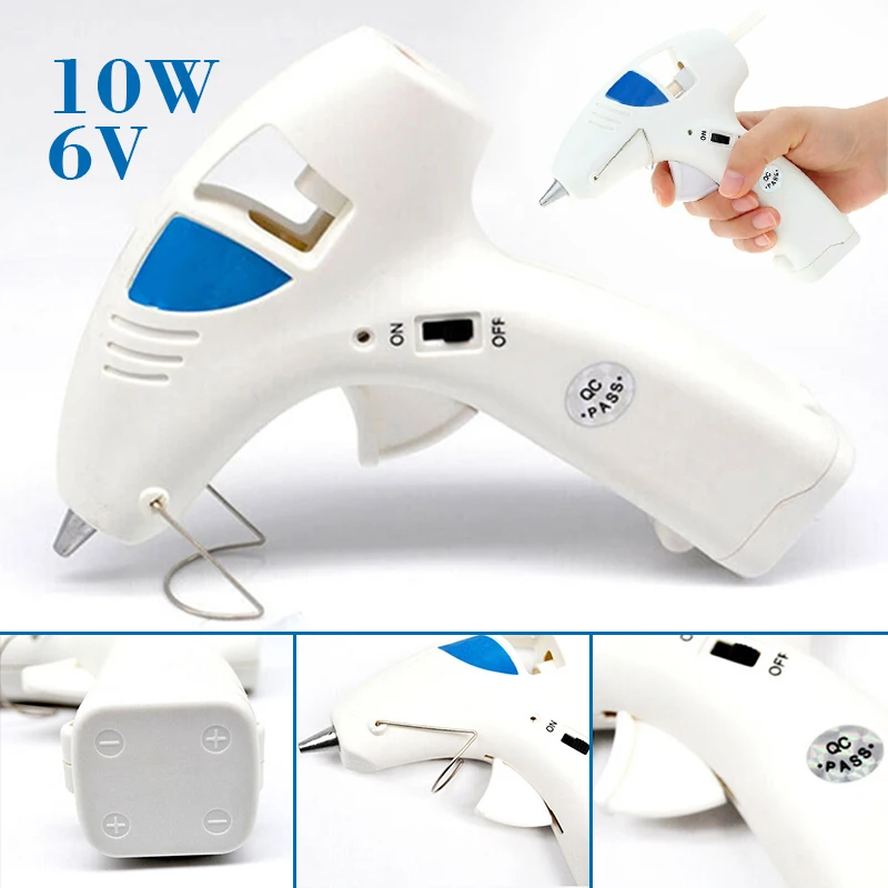

Cordless Hot Glue Gun Aluminum Nozzle Hot Melting Glue Gun With LED Indicator Light Industrial Portable Heat Temperature Tool