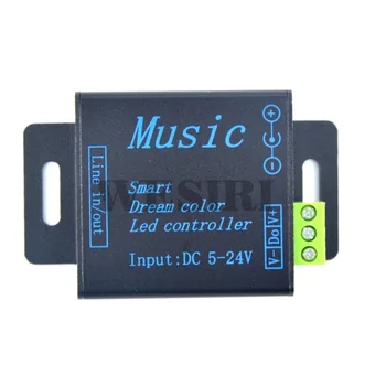 

WS2811 WS2812B Music Controller DC5-24V 250 Pixels Smart Dream Color Music Controller for WS2811 WS2812B LED Strip Light