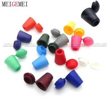 

13pcs Colorful Cord Ends Bell Stopper With Lid Lock Plastic Toggle Clip Paracord Clothes Bag Sportswear Shoelace Rope Parts