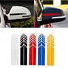 Auto Car Sticker Non Fading Fashion Color Stripe Car Sticker Racing Strips Side Rear View Mirror Decor Decal