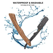 Мужские прямые бритвы из нержавеющей стали с деревянной ручкой, прямые складные бритвы, инструмент для бритья, мужской бритвенный нож