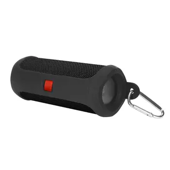 

Silicone Protective Case Cover Skin With Carabiner for J-B-L Flip 5 Portable Wireless Bluetooth Speaker QX2B
