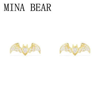 

2020 New Fashion Charms Silver 925 Original Copy Jewelry,Yellow Silver Silver Bat Earrings For Women With Mono Logo Glamour Gift
