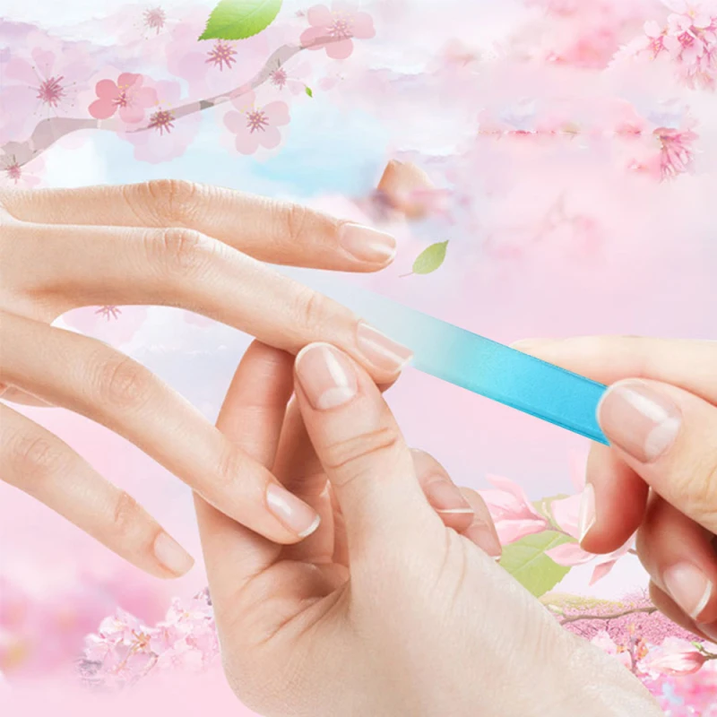 Профессиональная Полировочная пилка для ногтей 2 шт. модная пилка для ногтей долговременный Кристальный стеклянный дизайн ногтей маникюрное устройство пилка для женщин и девочек