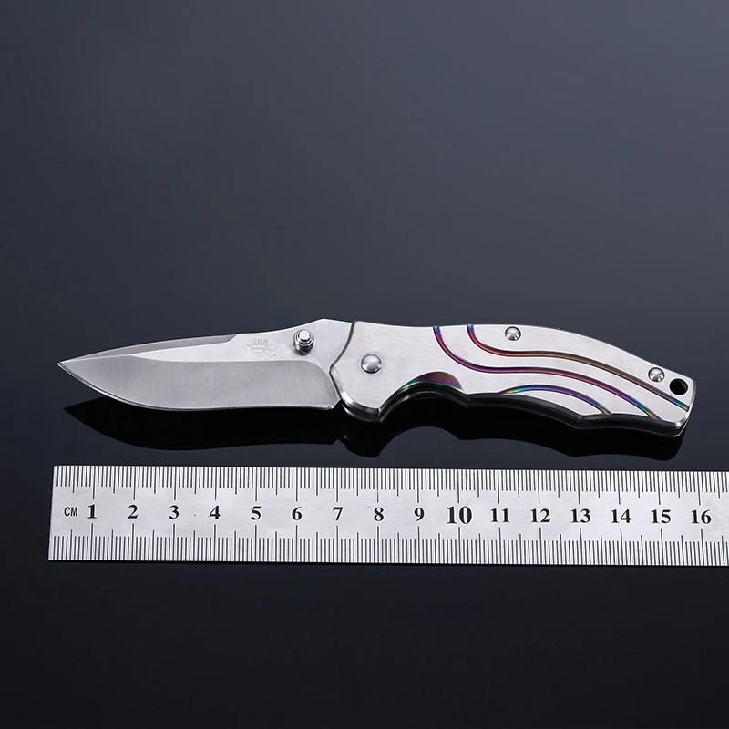 Sanrenmu 7072 складной нож Карманный EDC походный инструмент для выживания с ручкой из