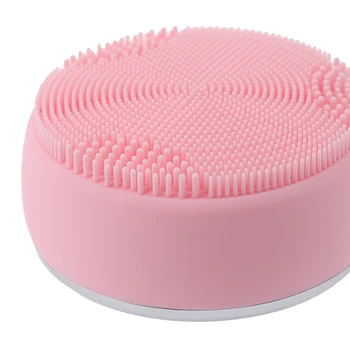 

Deep Cleansing Face Waterproof Silicone Facial Massage Hot Compress LED Light New