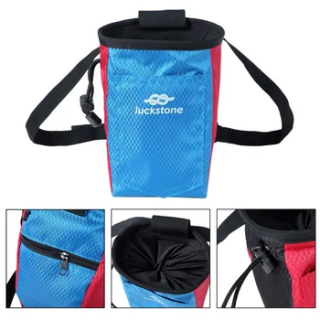 

Climbing Chalk Bag Magnesium Powder Storage Pouch With Waist Belt Rock Weightlifting Camping Hiking Climbing Bags Accessories