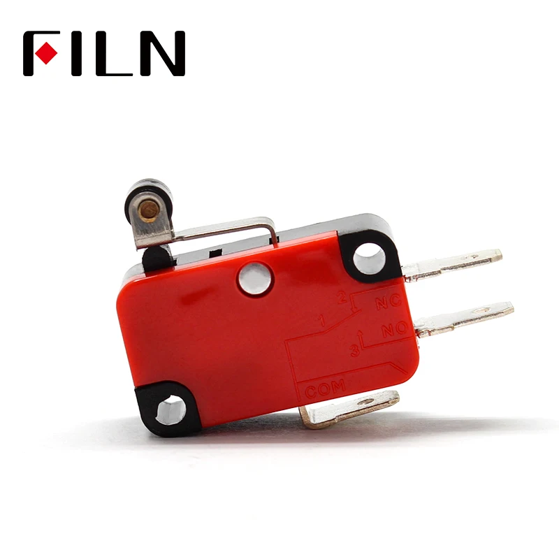 Inching switch, V-155-1C25 limit switch, short handle, roller, silver point (2)