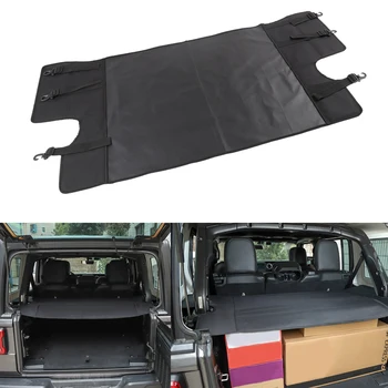 

Car Accessories Trunk Stowing Tidying Cover For Jeep Wrangler JL 2018+ Rear Tail Accessories Black Luggage Carrier Cover