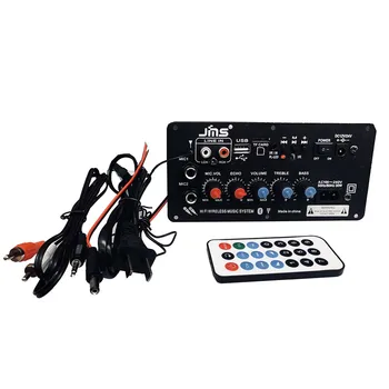 

AC 220V Digital Bluetooth Stereo Amplifier Board Subwoofer Dual Microphone Karaoke Amplifiers For 8-12 Inch Speaker D2-004
