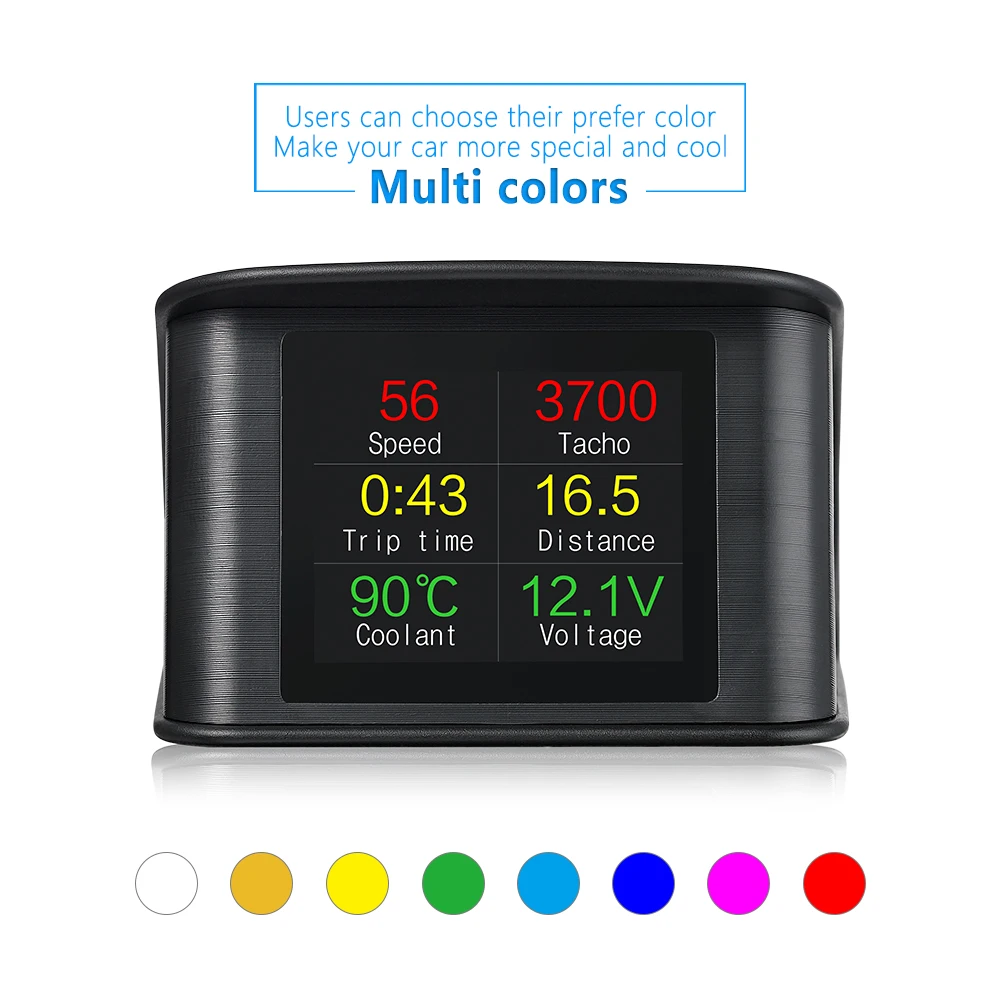 HUD голова манекена вверх дисплей P10 Автомобильный gps HUD P10 OBD OBD2 диагностический инструмент проектор Цифровой скорость автомобиля скорость охранной сигнализации