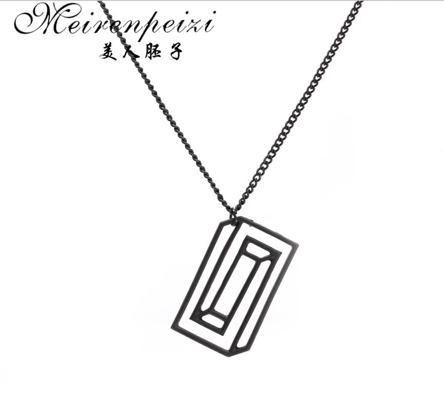 Simple Pendant Science Charm Optical Illusion Piece Chemistry Molecule Choker Necklace Fashion Women Personalized Gifts | Украшения и