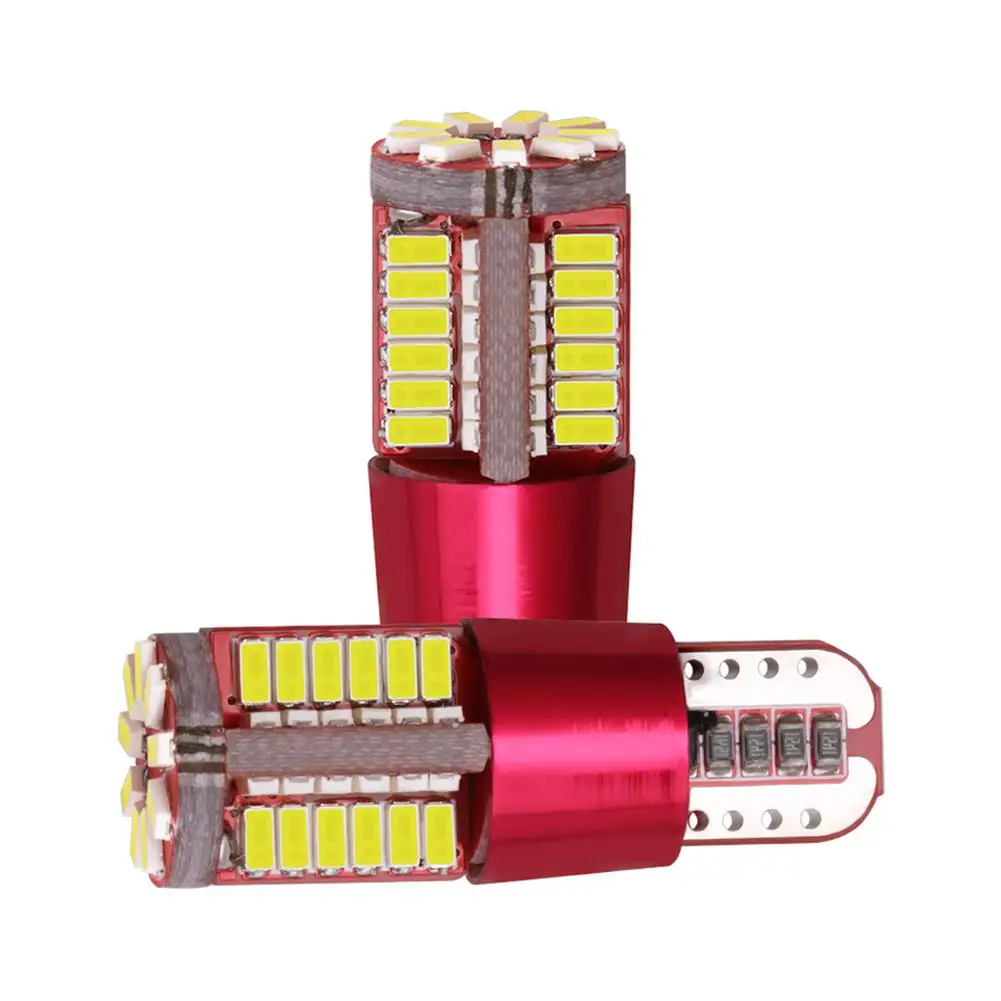 T10 168 192 W5W 57 SMD 3014 Светодиодный без ошибок габаритный автомобильный фонарь парковочная лампа 57smd мотор клиновидная лампа белый красный синий зеленый желтый