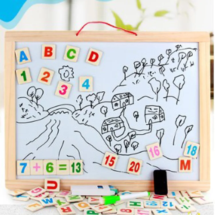 

Large Size Double-Sided Hanging Sketchpad Children Multi-functional Magnetic Drawing Board Early Childhood Educational Toy