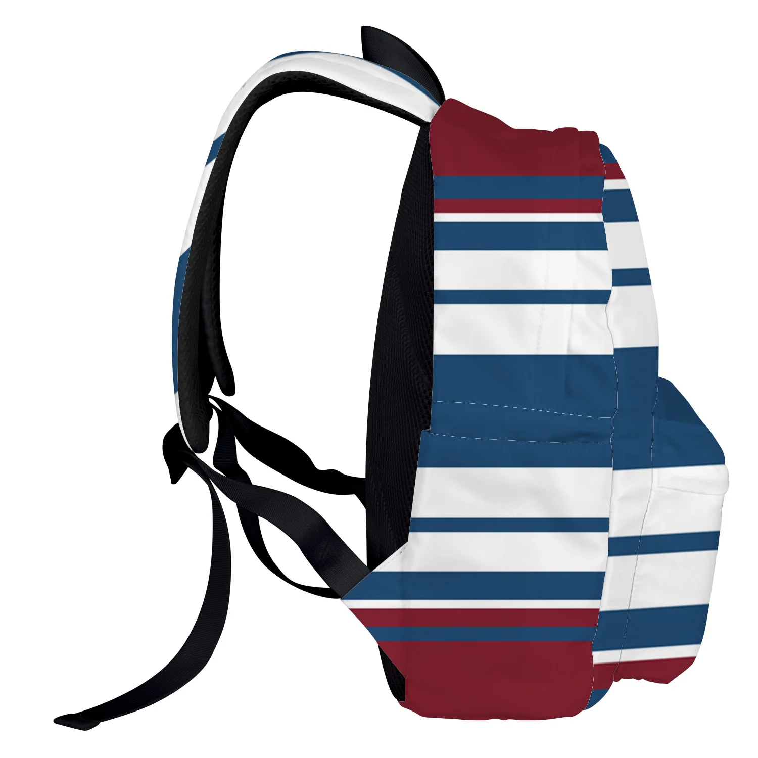 Геометрический Синий Красный Полосатый рюкзак для подростков дорожные сумки