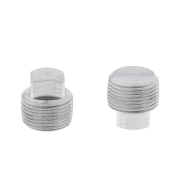 

2 Pack Boats Garboard Drain Replacement Plug,Bung 1/2 inch/20mm, Screw Type (Silver)