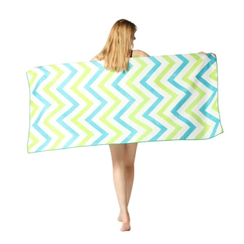

Striped Beach Towel Double-Sided Velvet Digital Printing Beach Towel Absorbent Quickdrying Portable Nonstick Sand Beach Towel