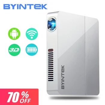 

70% OFF Promotion 3 Days Only BYINTEK UFO R9 Smart Android WIFI Video Micro Portable DLP Mini LED 3D Projector for Full HD 1080P
