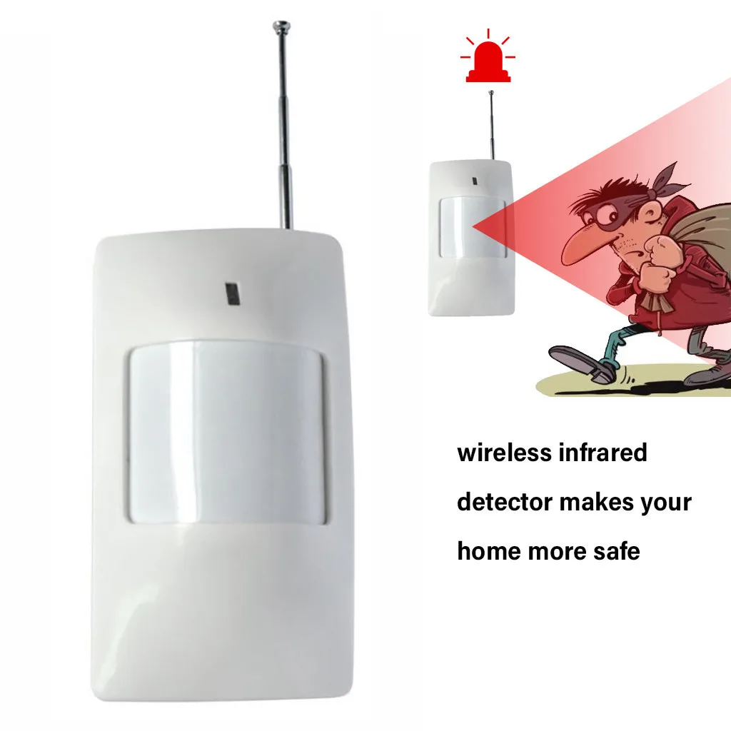 

Wireless infrared alarm detector For Our Home Security Alarm System 1PC infrared detector Free Shipping