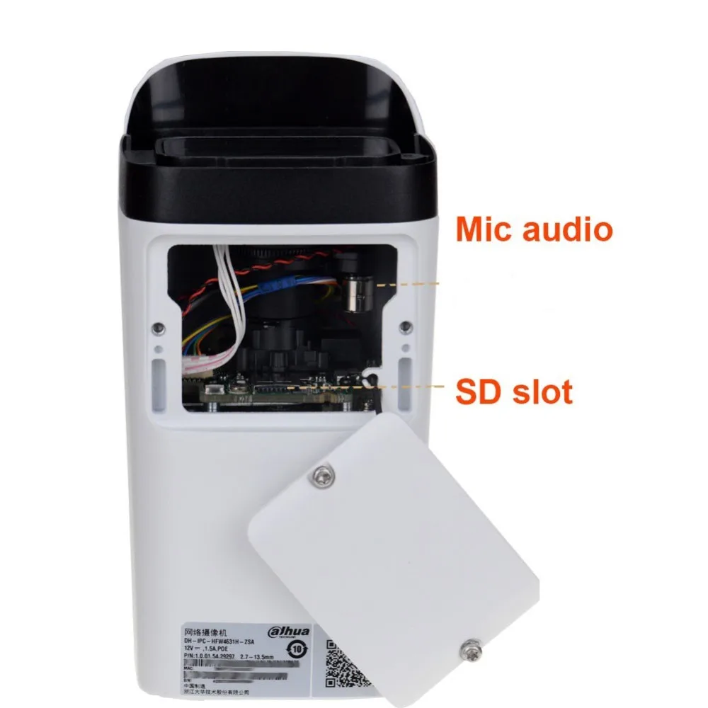 Dahua 6MP ip-камера IPC-HFW4631H-ZSA обновленная версия IPC-HFW4431R-Z со встроенным микрофоном слот для sd-карты PoE камера 6MP HD