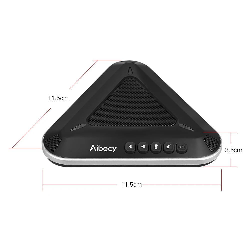 Aibecy проектор USB видео конференц-микрофон Громкая связь аудио звукосниматель Поддержка Skype MSN QQ для компьютера мобильного телефона