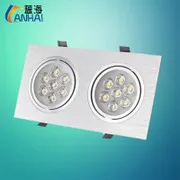 LED Downlight 2.5-Inch 3W5W Integration Anti-Glare Anti-fog Grilled White Anti-fog Ceiling Hole Lamp Living Room Lamps Wholesale