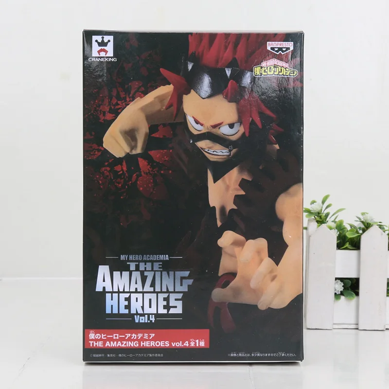 Мой герой Академия рисунок удивительные герои», «Kirishima эйджиро haku Bakugou Katsuki шото киришима эйджиро цифра 13 см - Цвет: Eijiro with box