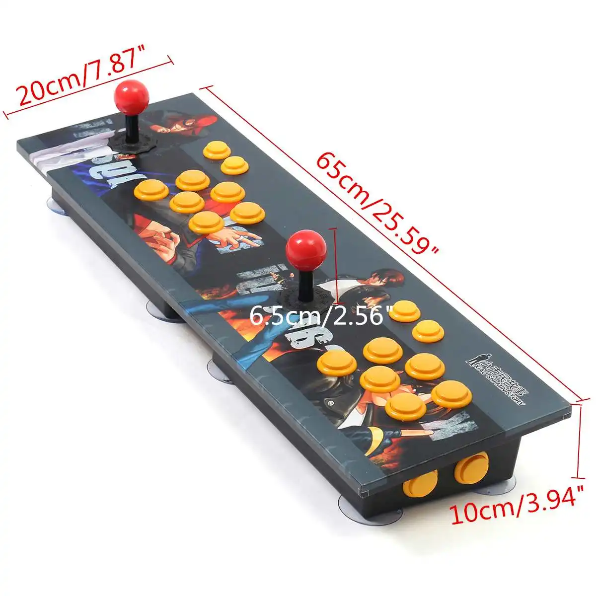 Double Arcade Stick Video Game Joystick 8 Button Controller Console PC USB 2 Player Video Game Machine Game Playing Accessories