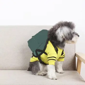 

Fashion Pet Dog PU Leather backpack Harness Bag Adjustable Bags For Puppy Small Medium Dogs Schnauzer French Bulldog Teddy LYB03