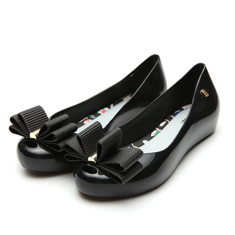 Melissa Mel Ultragirl/женские сандалии на плоской подошве с милым бантиком новинка
