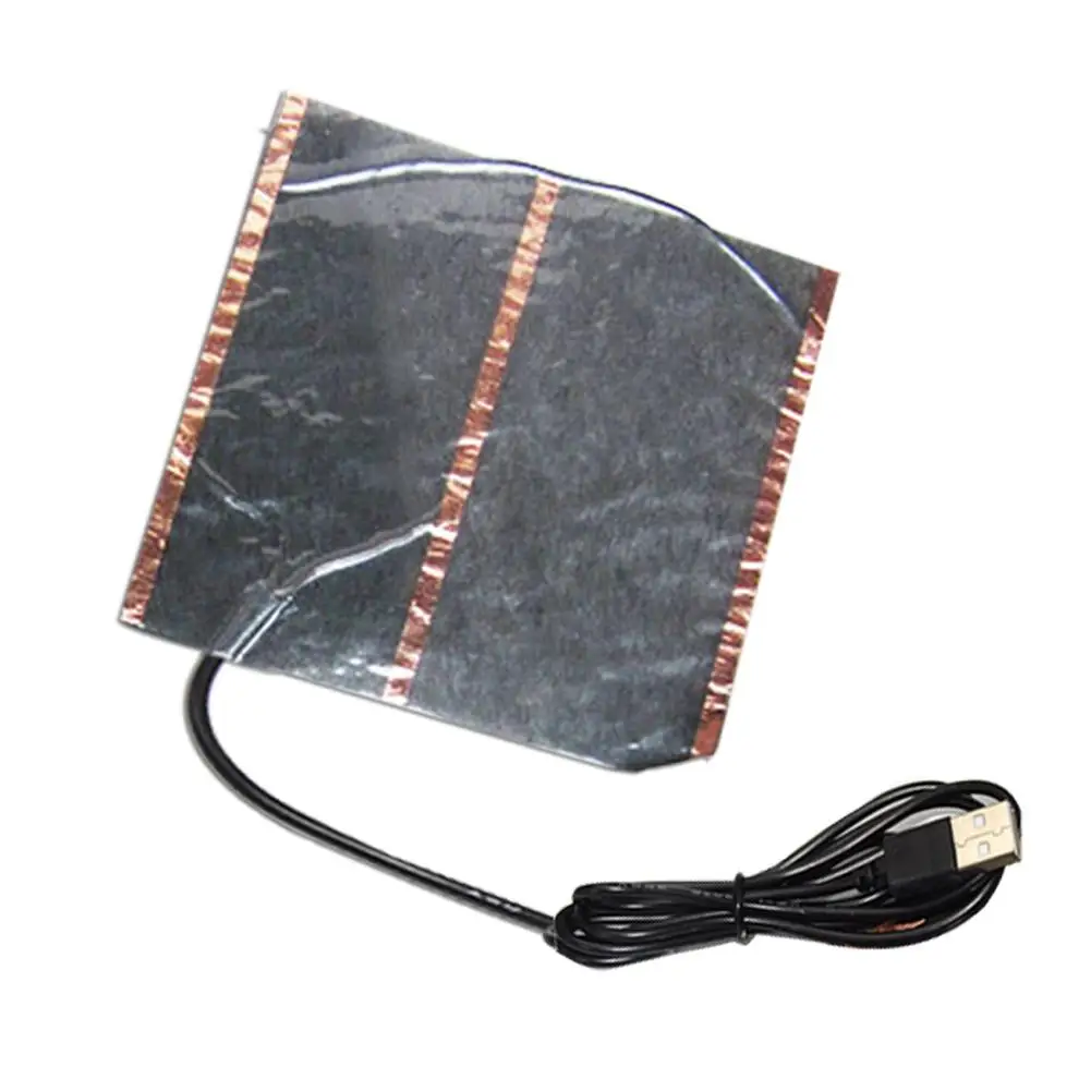 1PC portable usb heating sheet warm hand mouse pad carbon fiber heating film*~* 