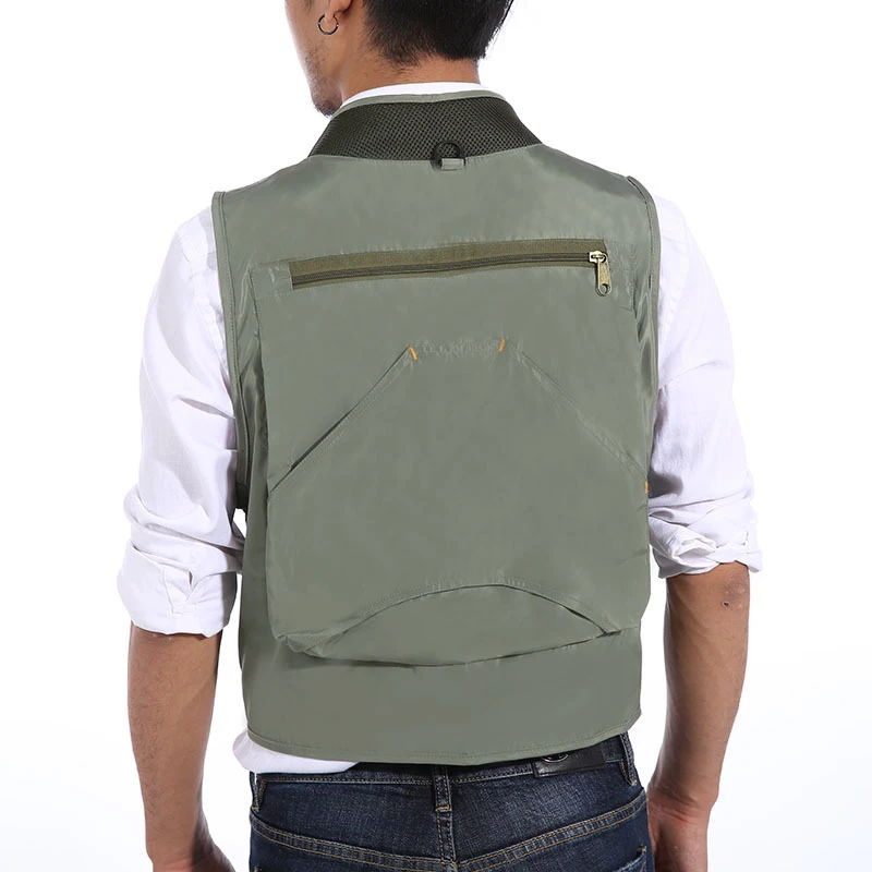 Waterproof Mens Outdoor Fishing Vest Photography Camping Hunting