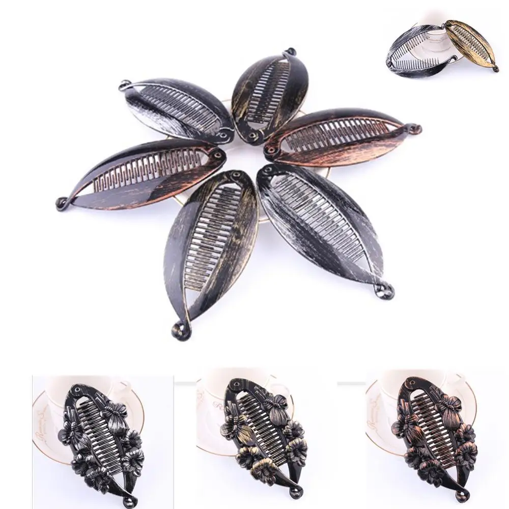 

Hair Claws Clip Vintage Banana clip Fish Shape Barrettes Ponytail Holder Hairpins Hair Accessories For Women Hairgrip