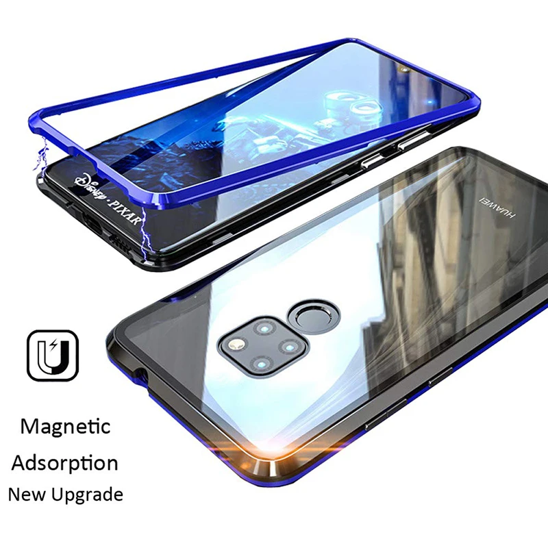 10 шт. металлический флип-чехол для телефона huawei mate 20X P30 задняя крышка двойное закаленное стекло mate 20 Pro P30 Pro P30e Coque