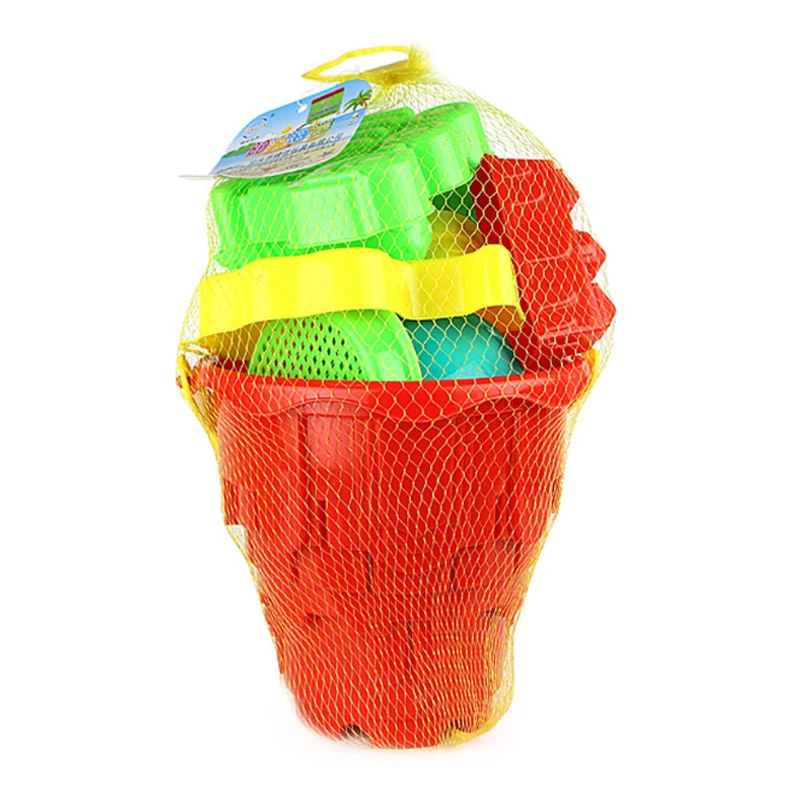 Finest  Beach Toys Castle Model For Children SandBox Set Kit Sea Sand Bucket Rake Hourglass Water Table Pla