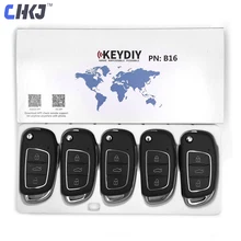 CHKJ 5 шт./лот KEYDIY KD B серии B16 3 кнопки для KD-X2 KD900 KD900 URG200 Кнопка KD программист универсальный дистанционный Автомобильный ключ