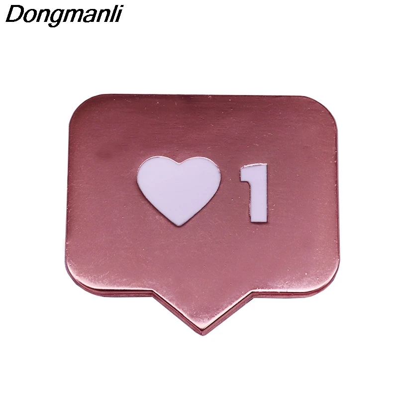 

DZ202 Instagram Enamel Pin Notification 1 Like Brooch Speech Bubble Badge Personalised Text Message Chat Jewelry