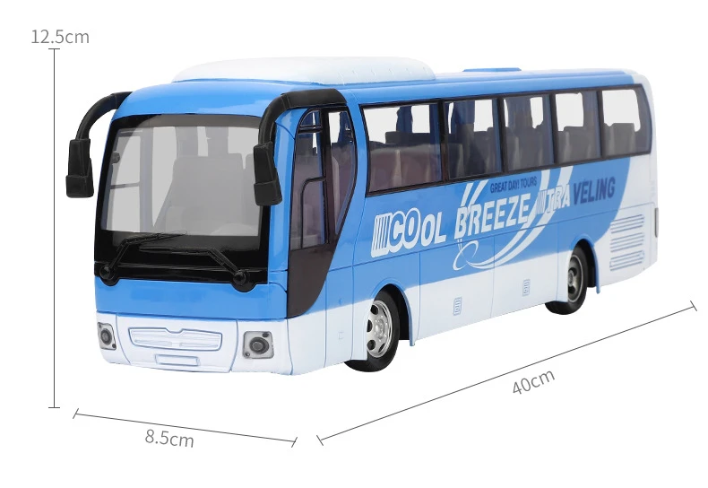 RC Bus Two Layers Electric City Bus Express Wireless Radio Control Car with LED Light Model Toys for Children RC Vehicles Model RC Cars cheap