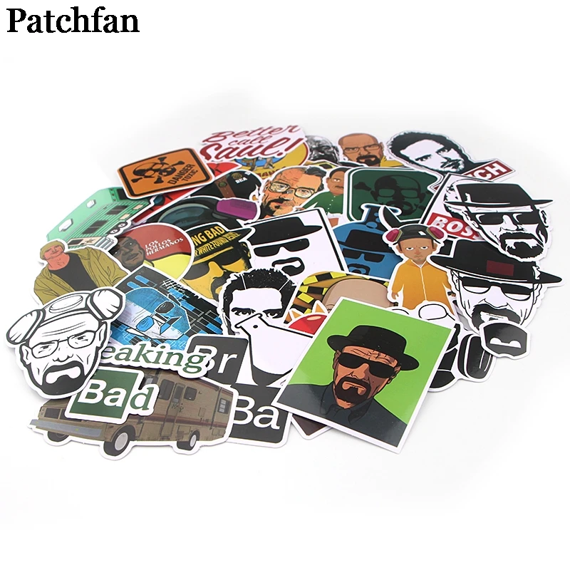 Patchfan 34 шт. ломающиеся забавные наклейки с героями мультфильмов пакеты с буквами креативный мультяшный стиль DIY настенный телефон Скрапбукинг альбом A2303