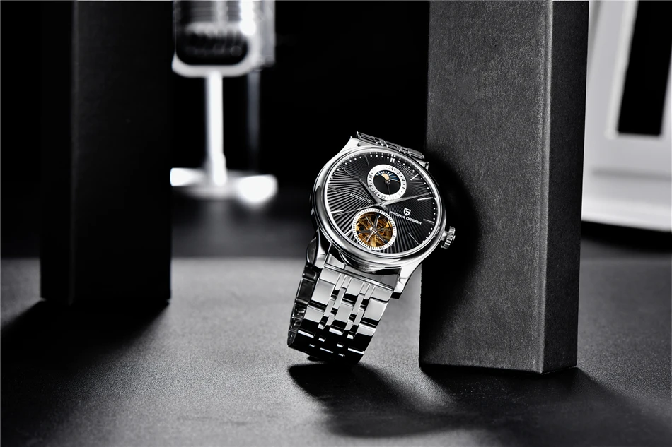 PAGANI DESIGN Top Marke Herrenuhr Mode Tourbillon Automatik Mechanische Uhr Herren Edelstahl Wasserdichte Uhr Relogio Masculino