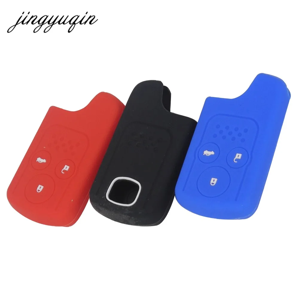 30pcs/lot Silicone Car Key Cover Case 3 Buttons For Honda For JAZZ/CRV Odyssey CIVIC ACCORD