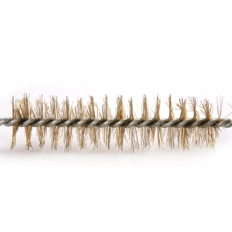 6 Pcs Brass Tube Cleaning Brush Wire Brush Set Cleaning Polishing Tool Brass Wire Brush Set For Pipe Tube Cylinder Bores Cleanin