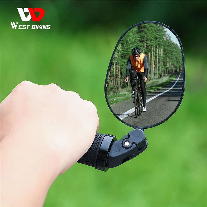 Bicycle Rearview Mirror Adjustable Rotate Wide-Angle Cycling For MTB Road Bike