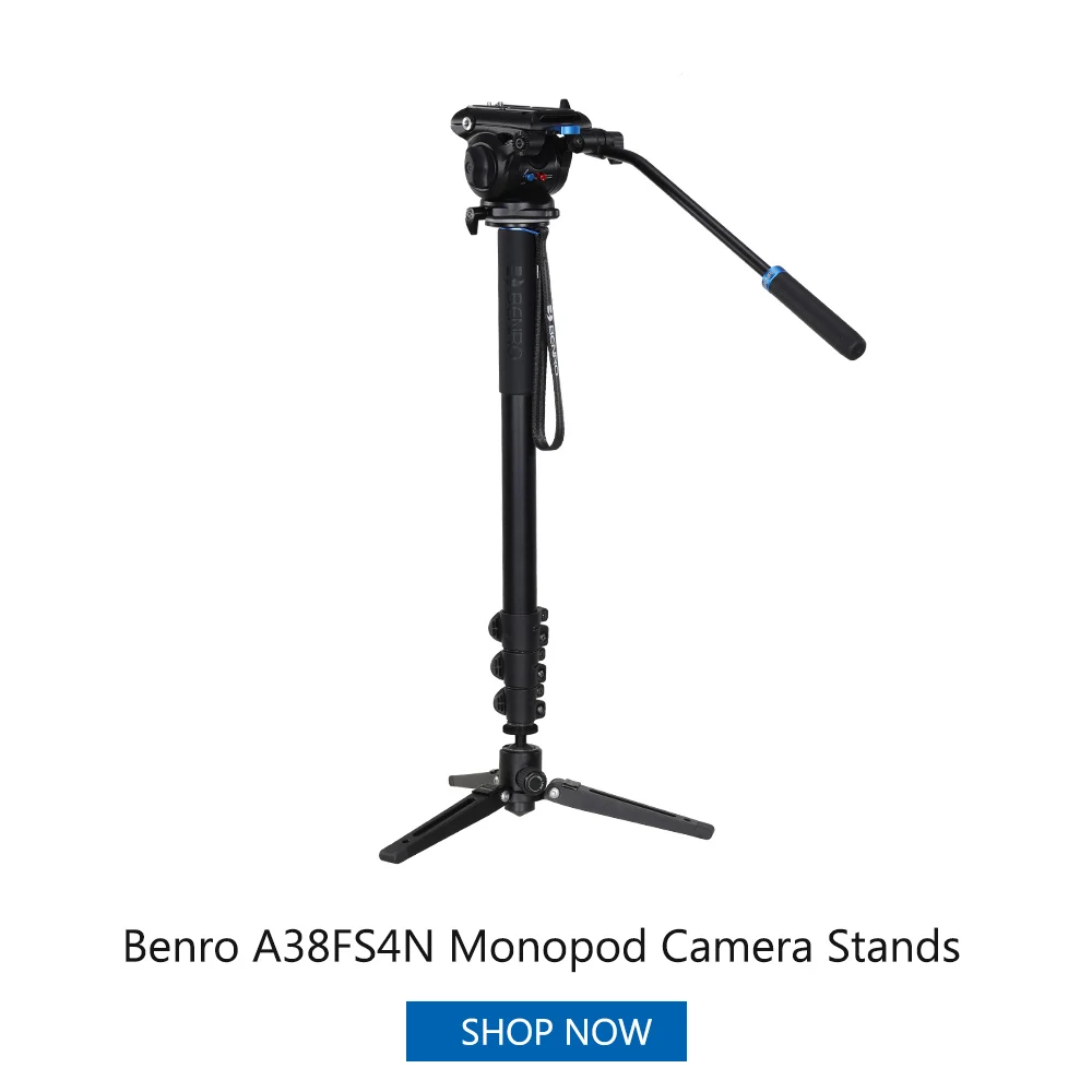 A38FS4N Benro A38FS4N C38FS4N монопод камера подставки для видео DSLR камеры штатив с S4N головкой 4 секции Максимальная загрузка 10 кг - Цвет: A38FS4N