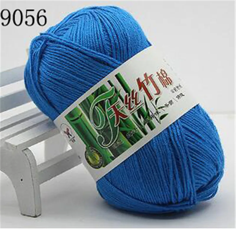 a9056 1pc=50g Natural Bamboo Cotton Yarn Soft crochet yarn sale Crochet for knitting Wool Children Hand Knitting DIY Thread C2MX0012 - Цвет: a9056
